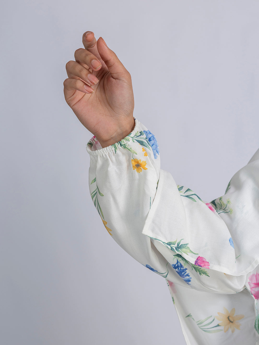 Floral Bliss Modest Prayer gown cum abaya