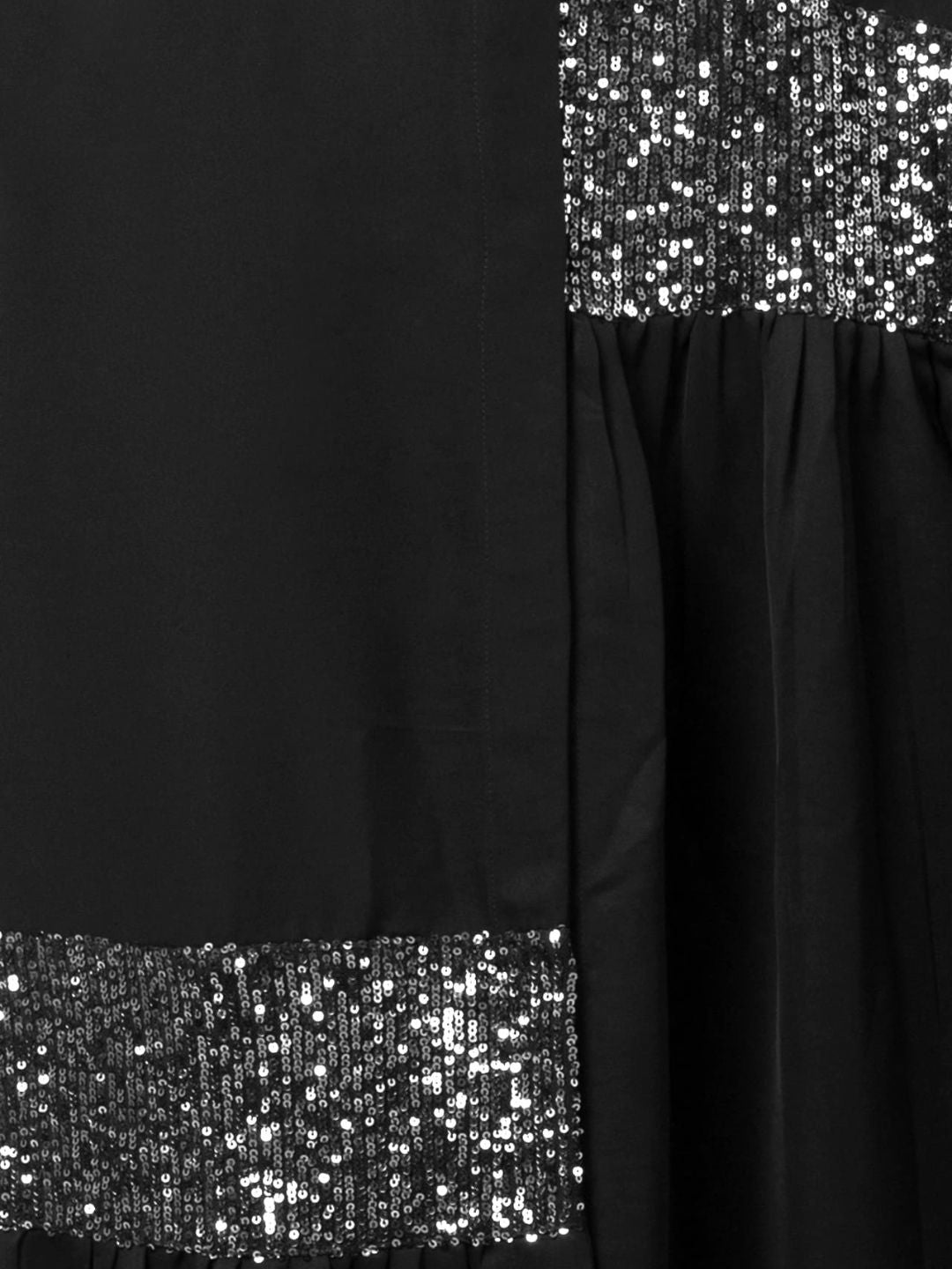 Embellished Flare Abaya Black