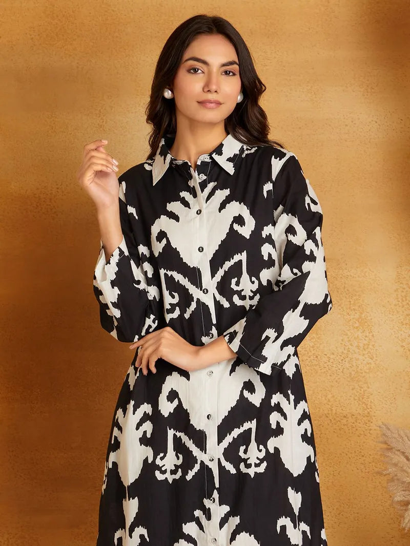 Printed Cotton Dress