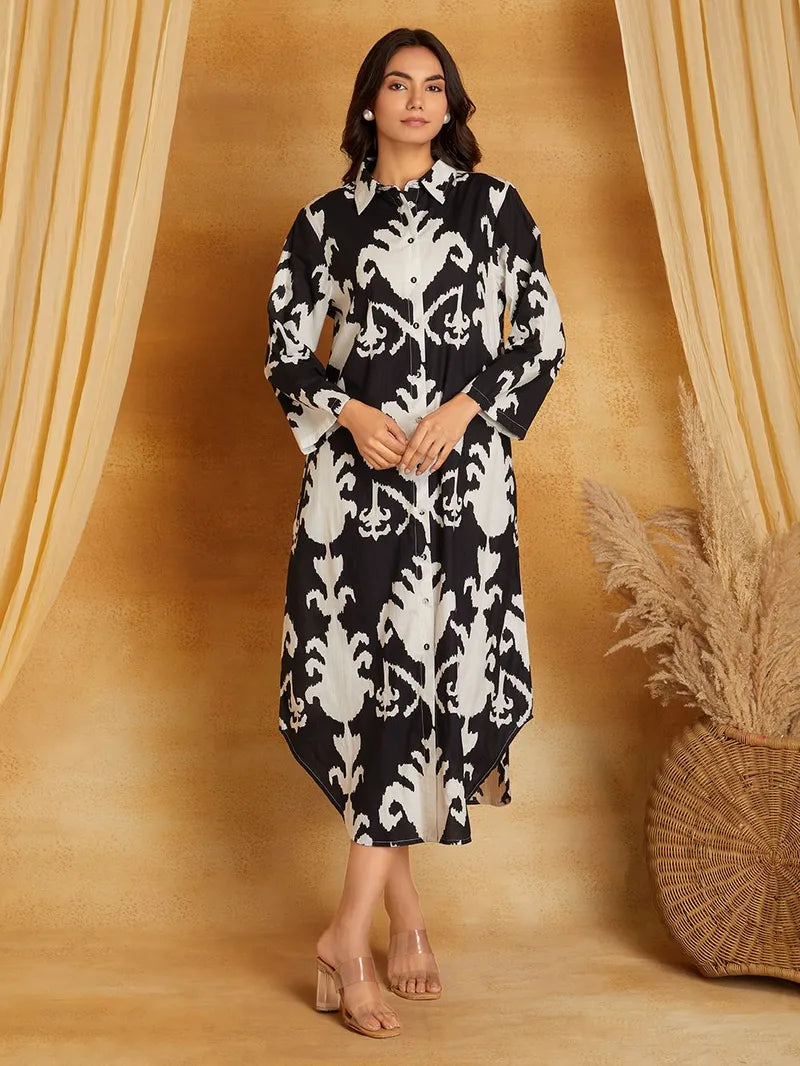 Printed Cotton Dress