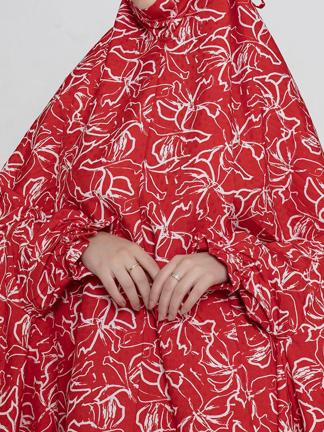 Women Floral Printed Namaz Dupatta Hijab