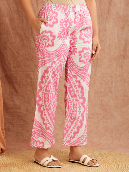 Soft Pink Paisley Co-Ord Set – Classic Meets Contemporary