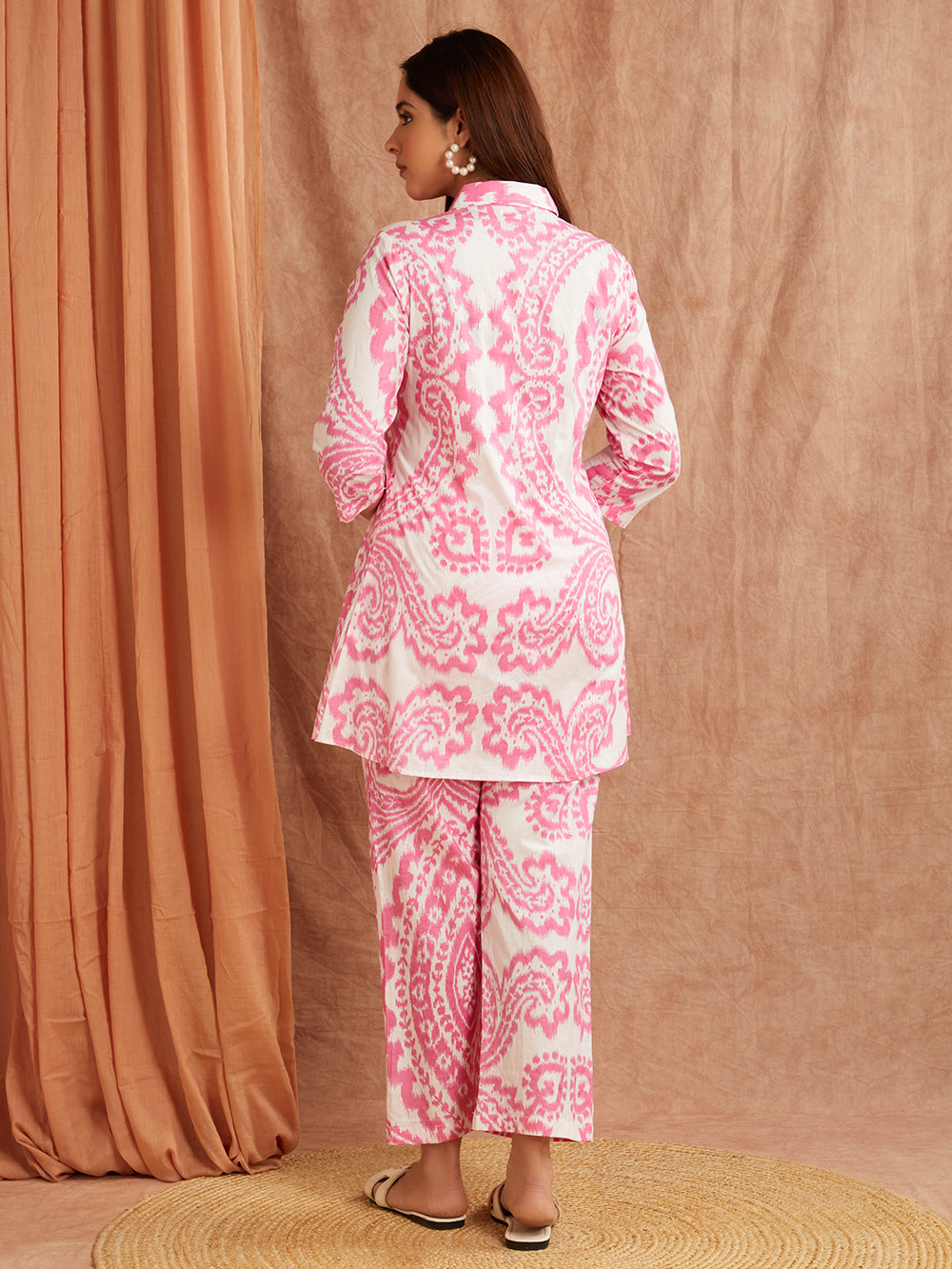 Soft Pink Paisley Co-Ord Set – Classic Meets Contemporary