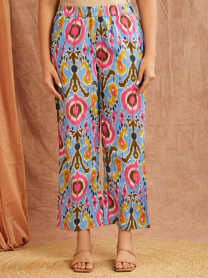 Sky Blue Printed Co-Ord Set – Bold & Breezy Everyday Chic