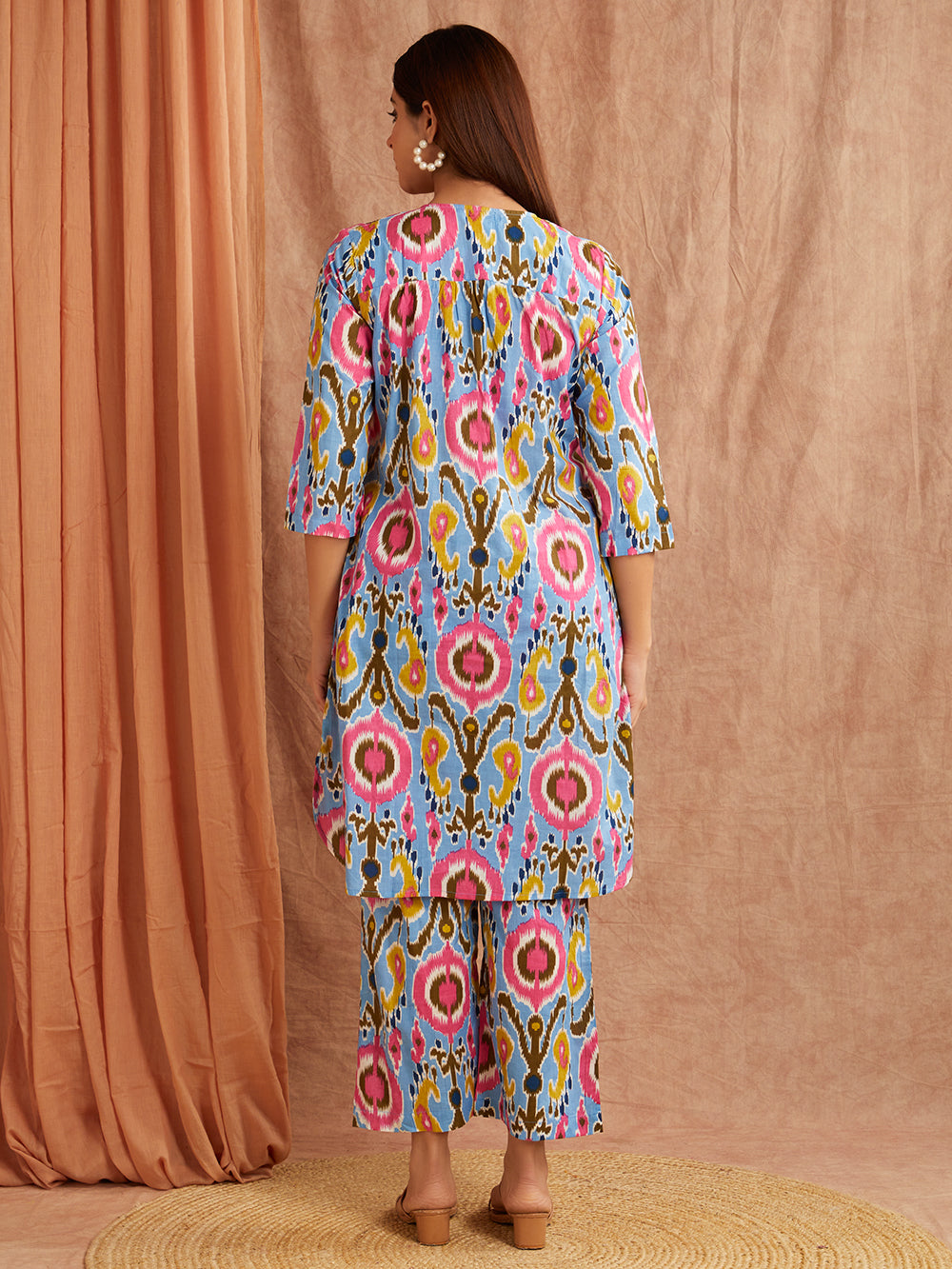 Sky Blue Printed Co-Ord Set – Bold & Breezy Everyday Chic