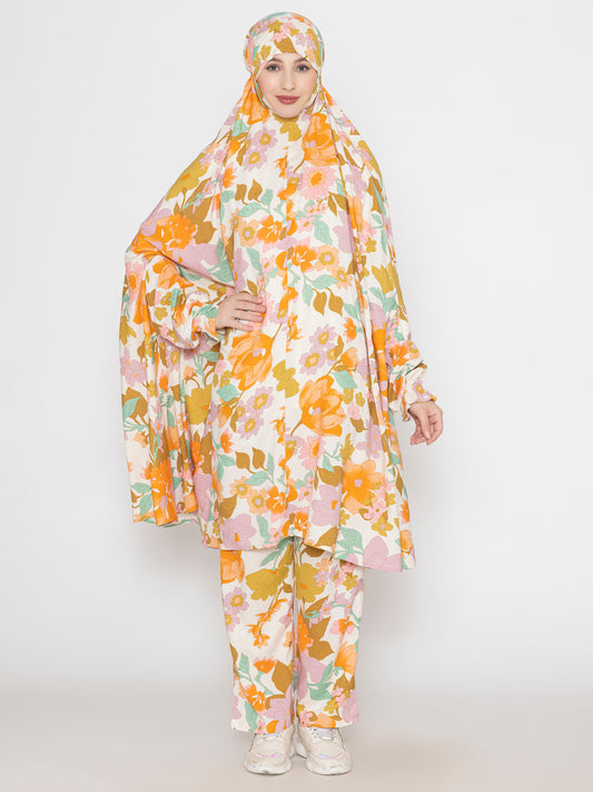 SANASH Collections Printed Hooded Co-Ords