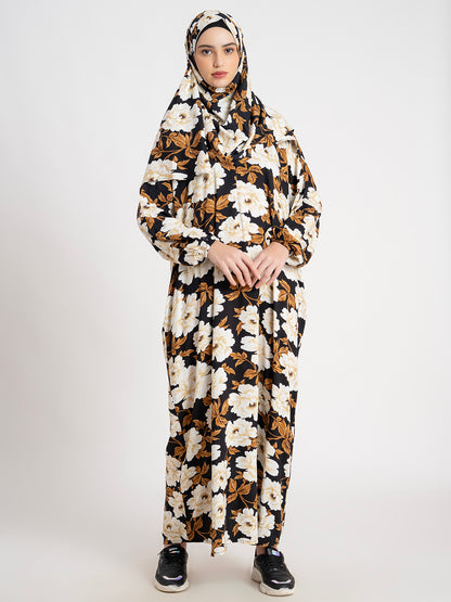 SANASH Collections Floral Printed With Scarf