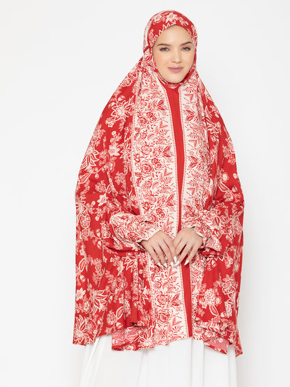 SANASH Collections Floral Patterned Namaz Dupatta