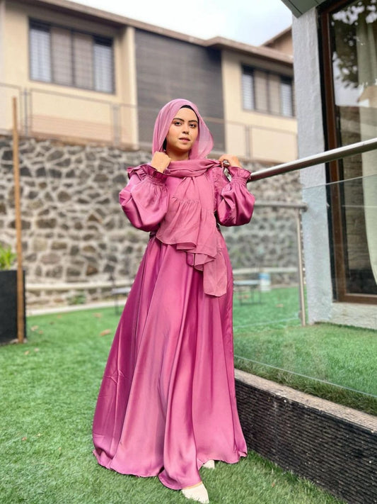 Exquisite Serene Pink Abaya