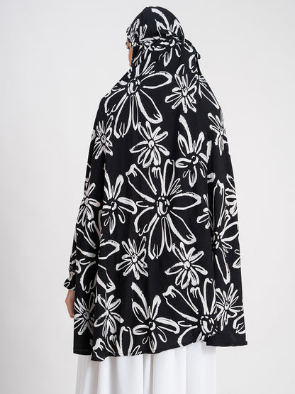 SANASH Collections Floral Printed Long Sleeves Namaz Dupatta