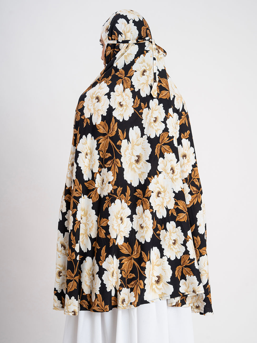 SANASH Collections Floral Printed Long Sleeves Namaz Dupatta