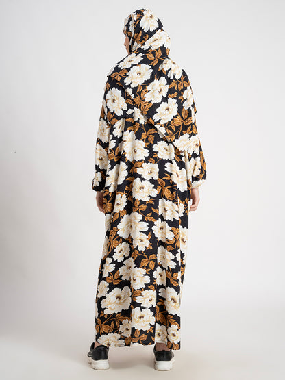 SANASH Collections Floral Printed With Scarf