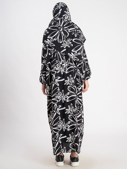 SANASH Collections Floral Printed With Scarf