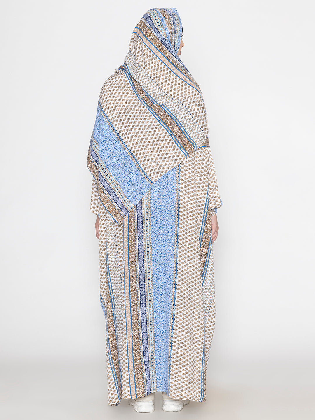 SANASH Collections Printed  Burqa With Scarf