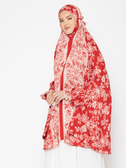 SANASH Collections Floral Patterned Namaz Dupatta
