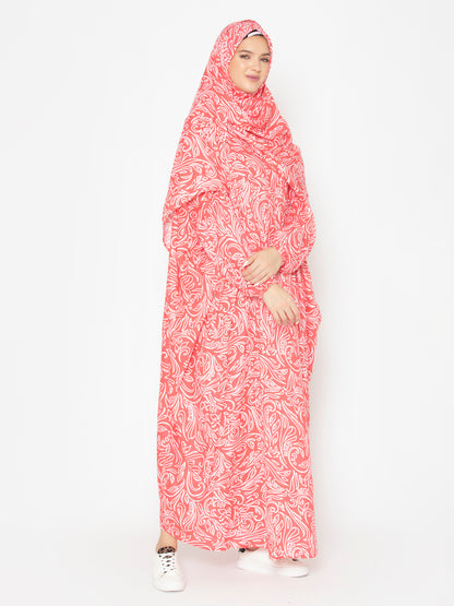 SANASH Collections Printed Burqa Gown