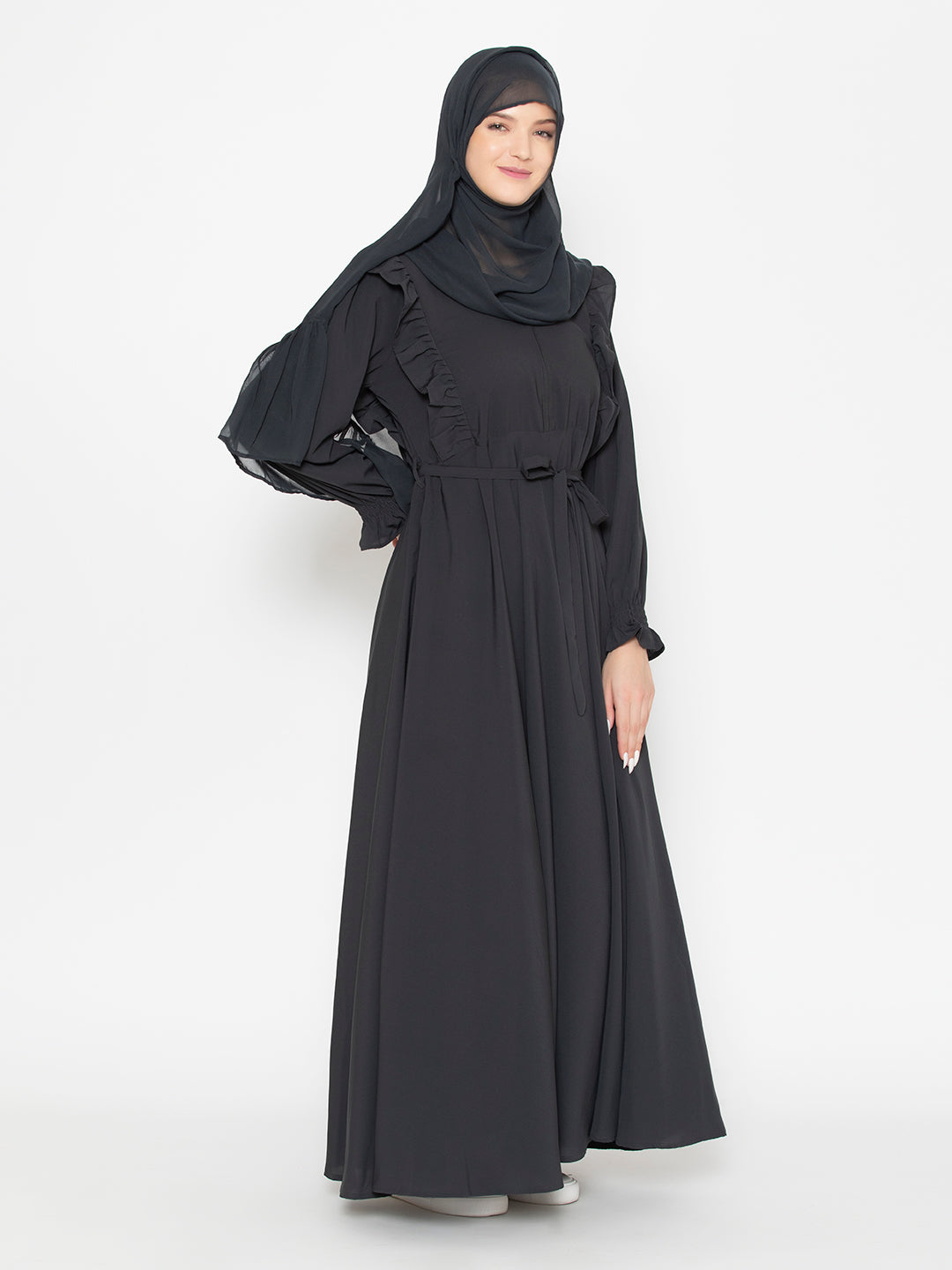 SANASH Collections Zipper Abaya Burqa
