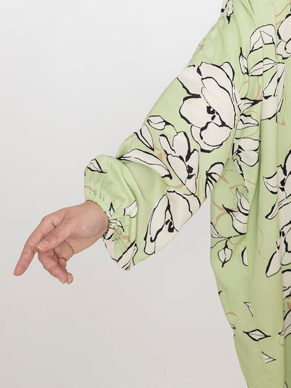 SANASH Collections Printed Round-Neck Burqa