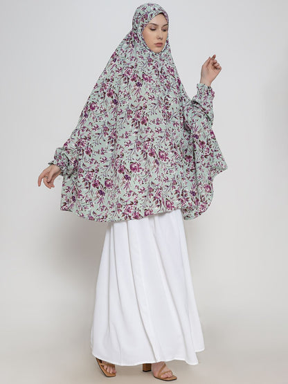 Women Floral Printed Namaz Dupatta Hijab
