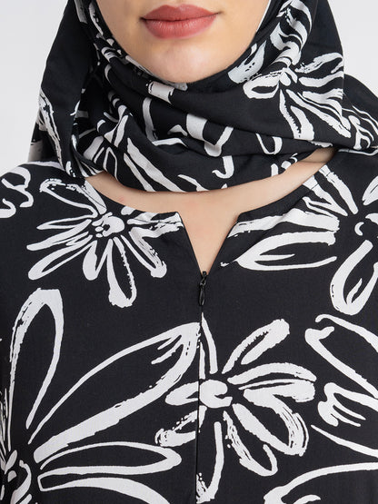 SANASH Collections Floral Printed With Scarf