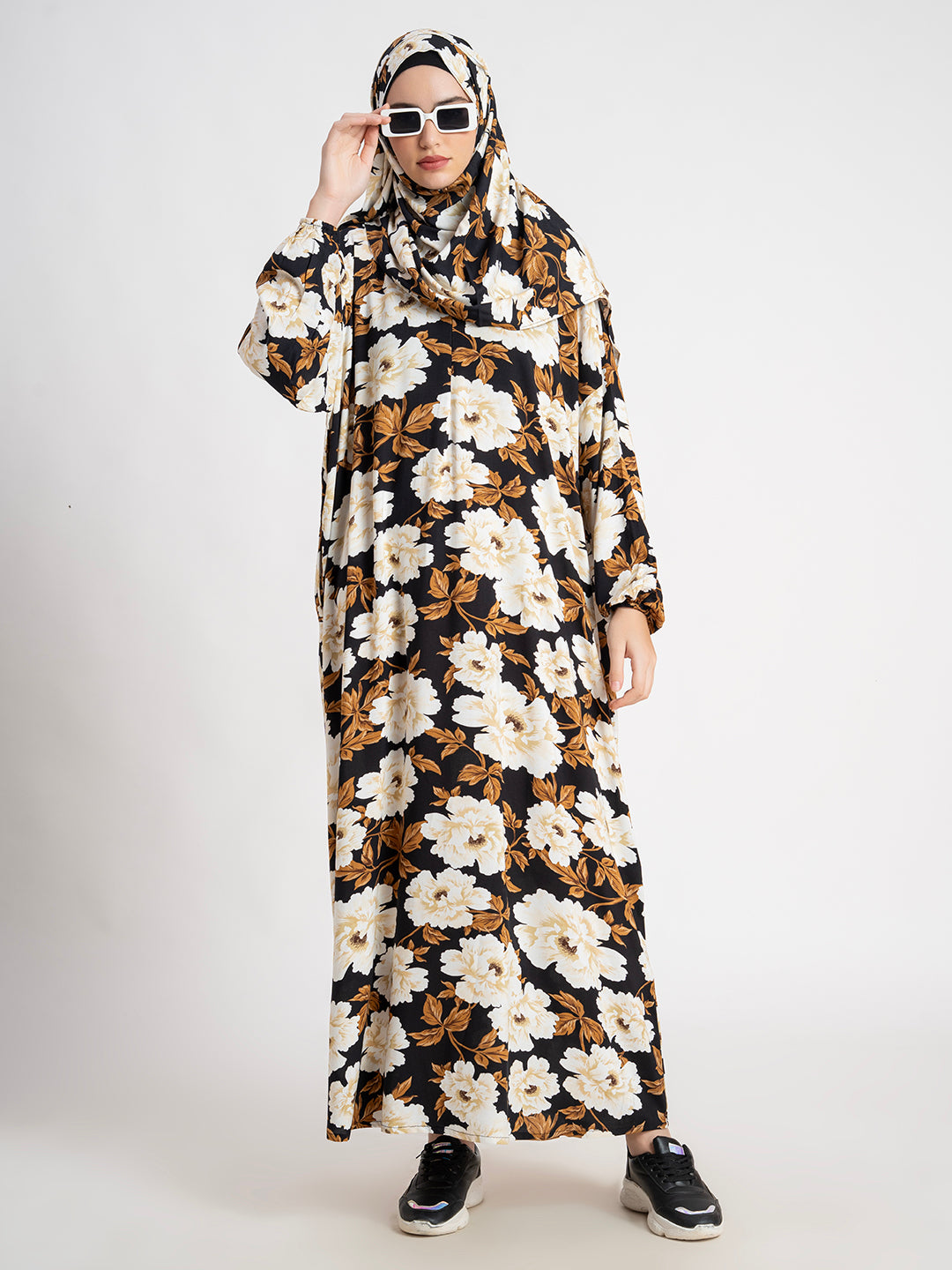 SANASH Collections Floral Printed With Scarf