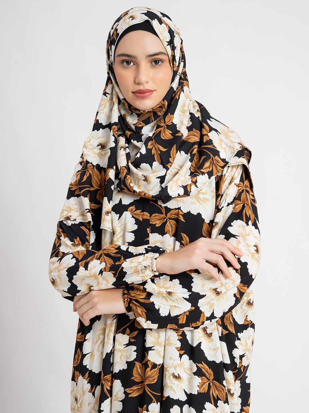 SANASH Collections Floral Printed With Scarf