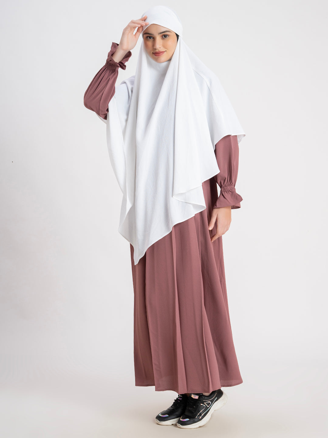 SANASH Collections Round Neck Khimar Hijab Scarf