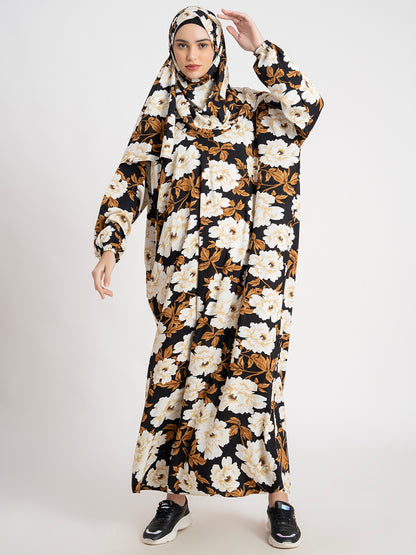 SANASH Collections Floral Printed With Scarf