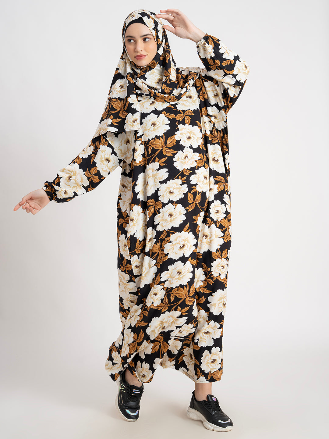 SANASH Collections Floral Printed With Scarf