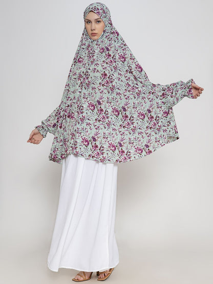 Women Floral Printed Namaz Dupatta Hijab