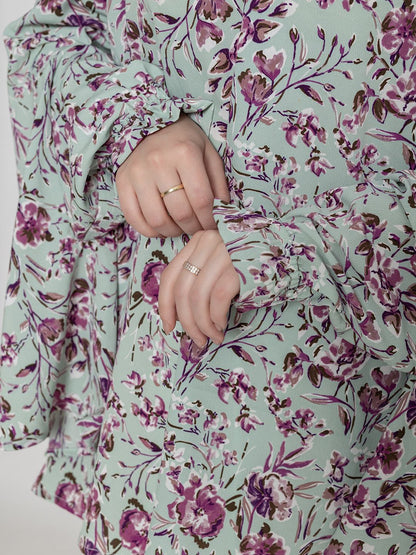 Women Floral Printed Namaz Dupatta Hijab