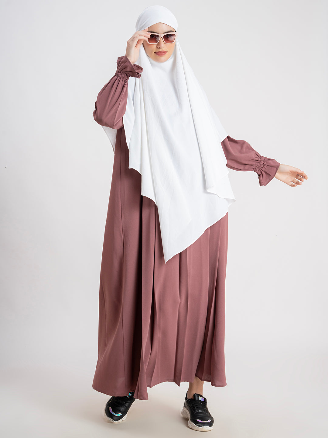 SANASH Collections Round Neck Khimar Hijab Scarf