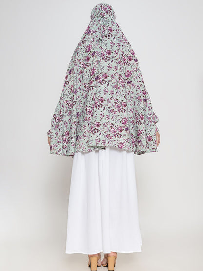 Women Floral Printed Namaz Dupatta Hijab