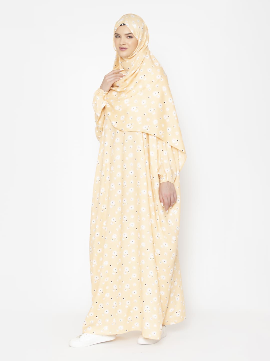 Minimal Floral Modest Prayer Gown