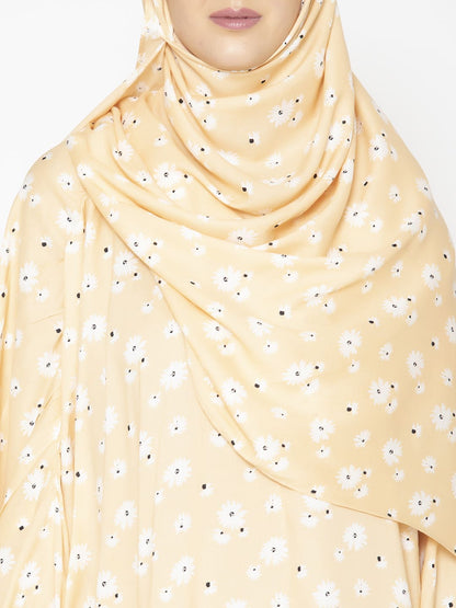 Minimal Floral Modest Prayer Gown