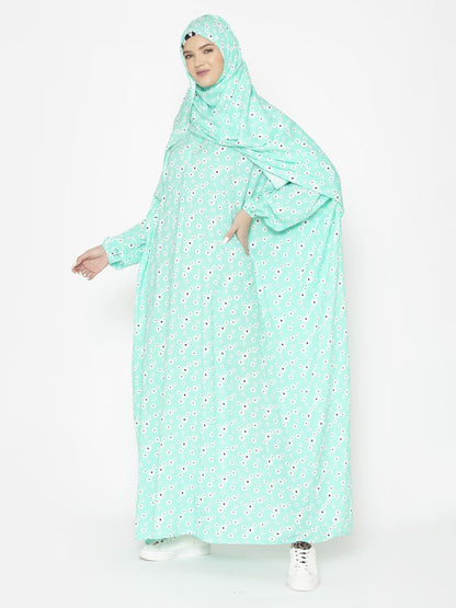 Minimal Floral Modest Prayer Gown