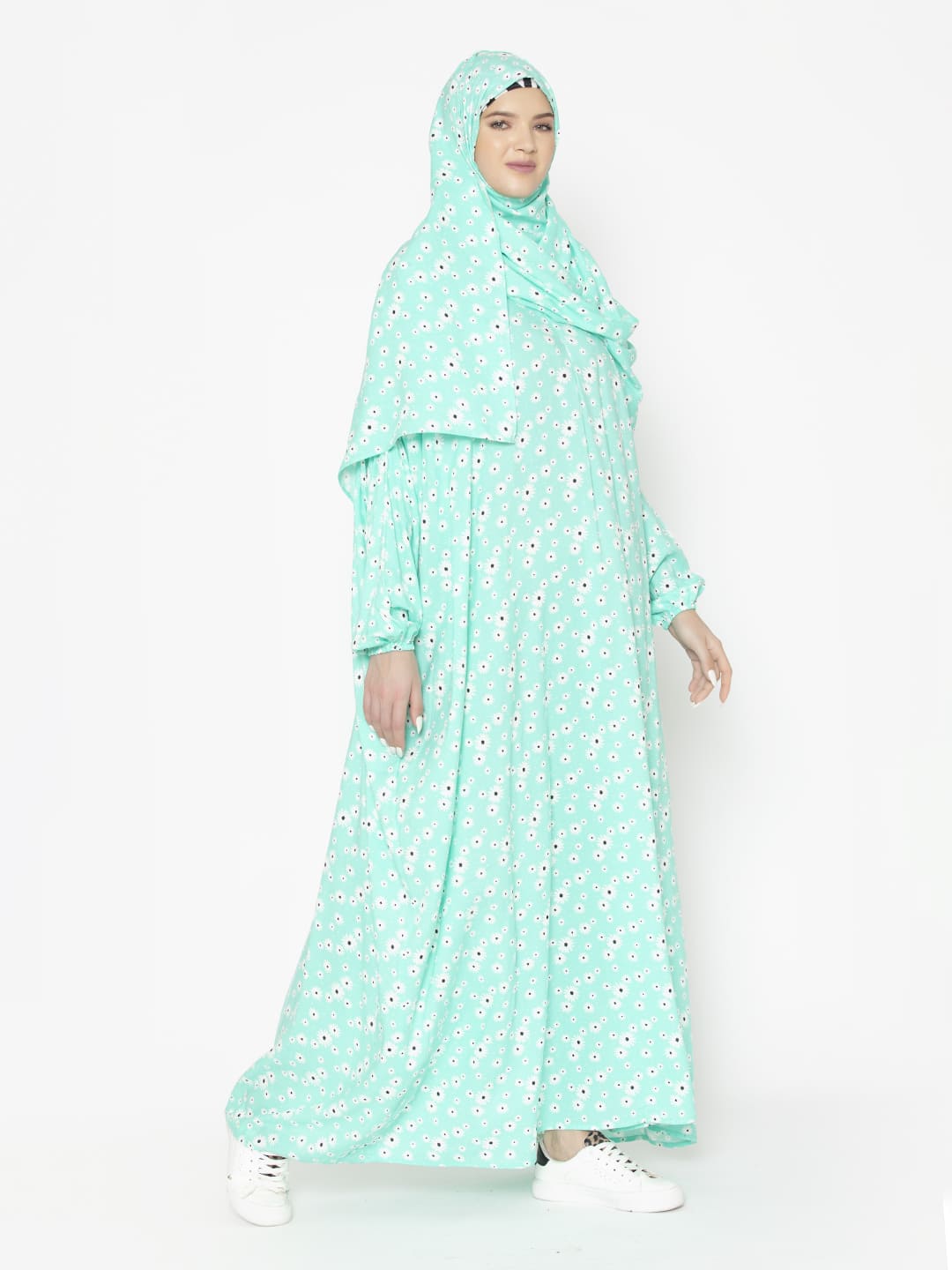 Minimal Floral Modest Prayer Gown