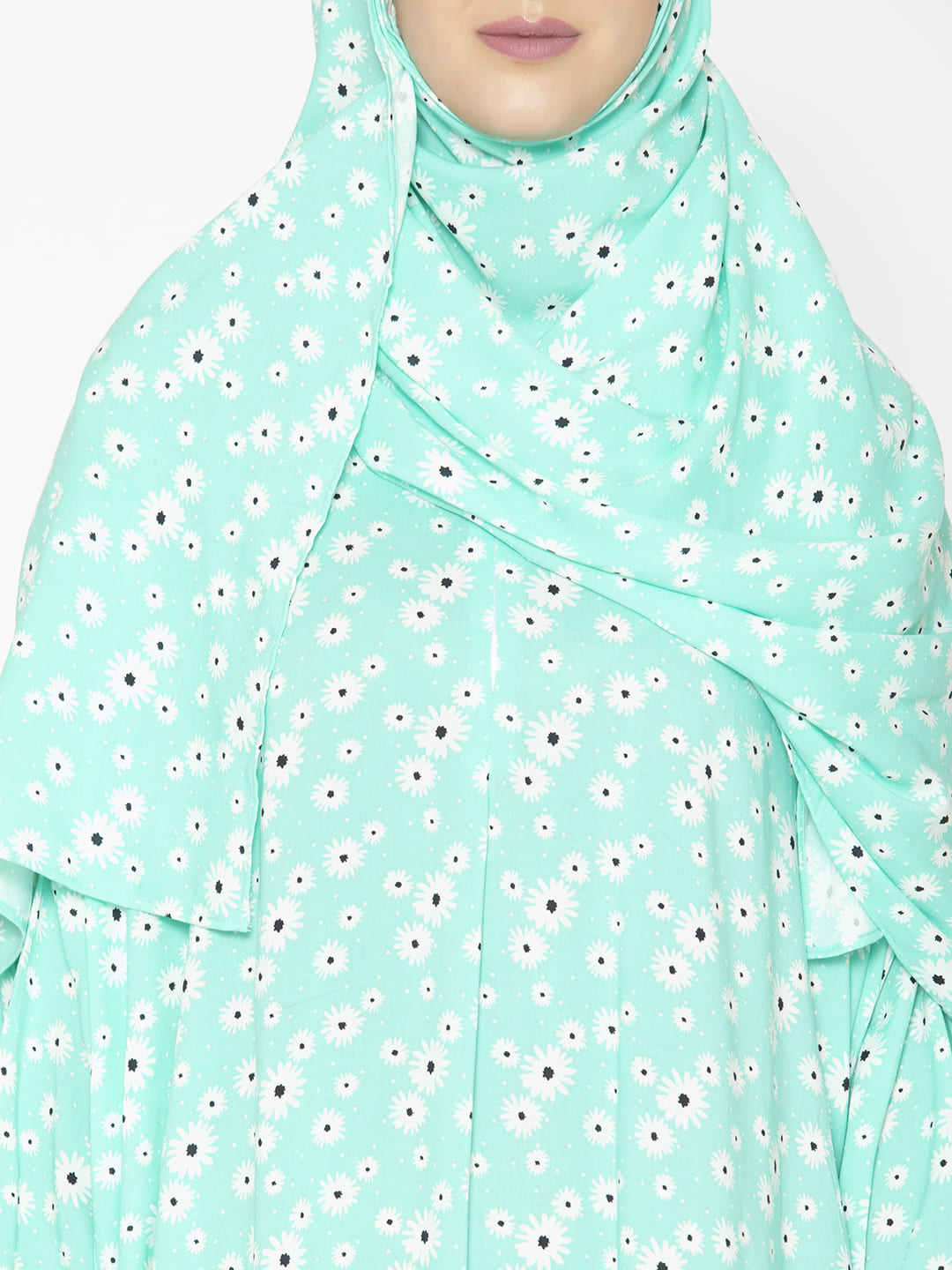 Minimal Floral Modest Prayer Gown