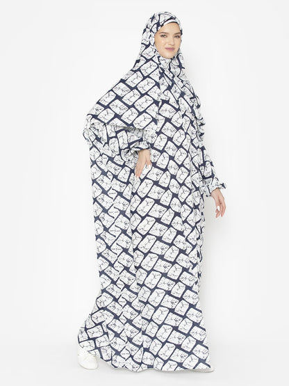 Printed Poppy Charming Prayer Gown