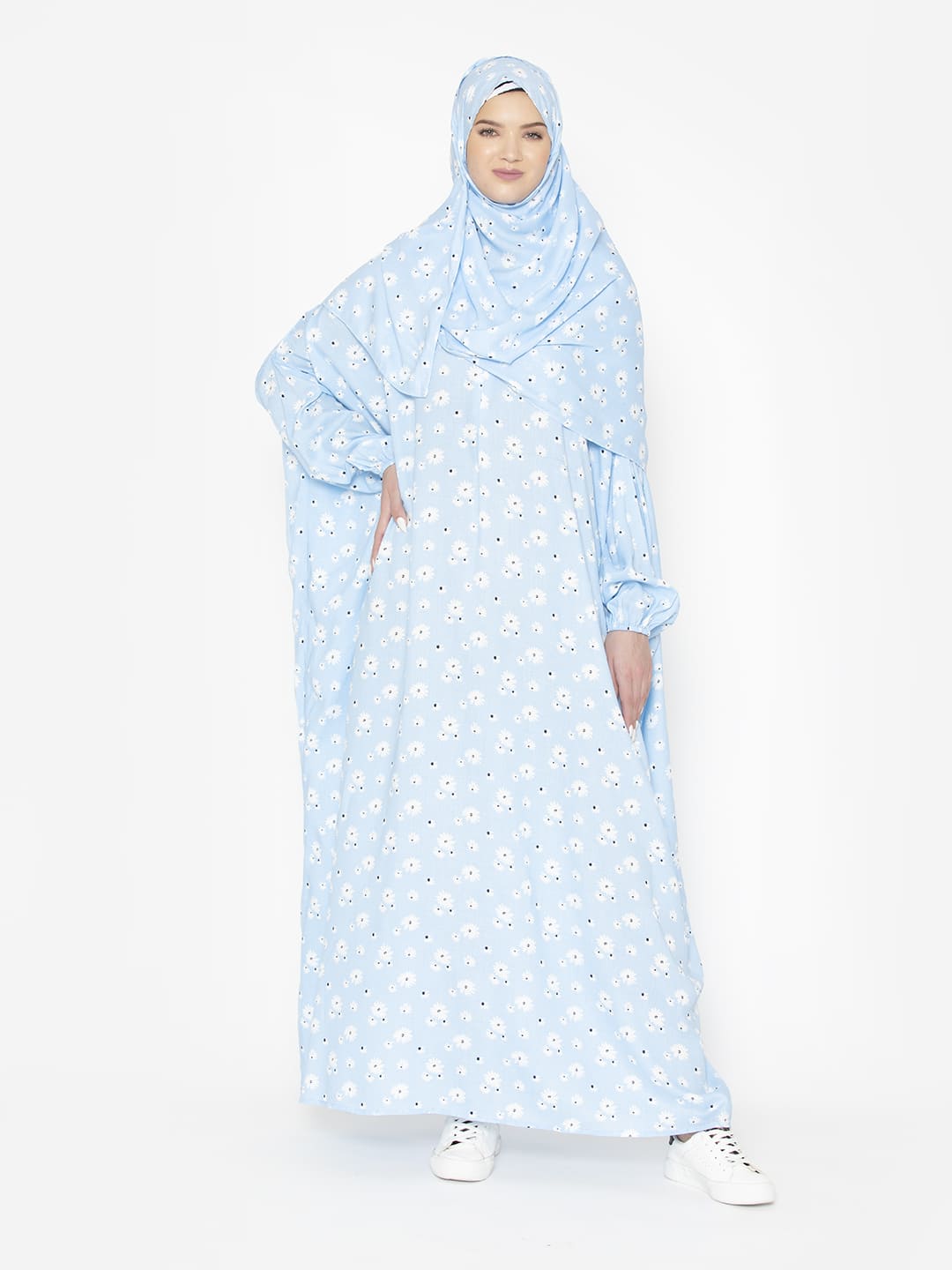 Minimal Floral Modest Prayer Gown