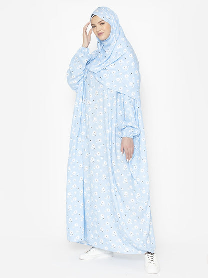 Minimal Floral Modest Prayer Gown