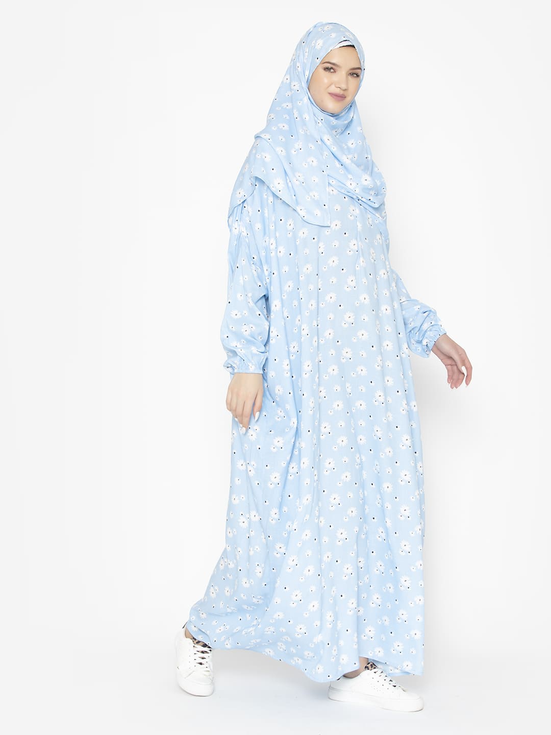 Minimal Floral Modest Prayer Gown