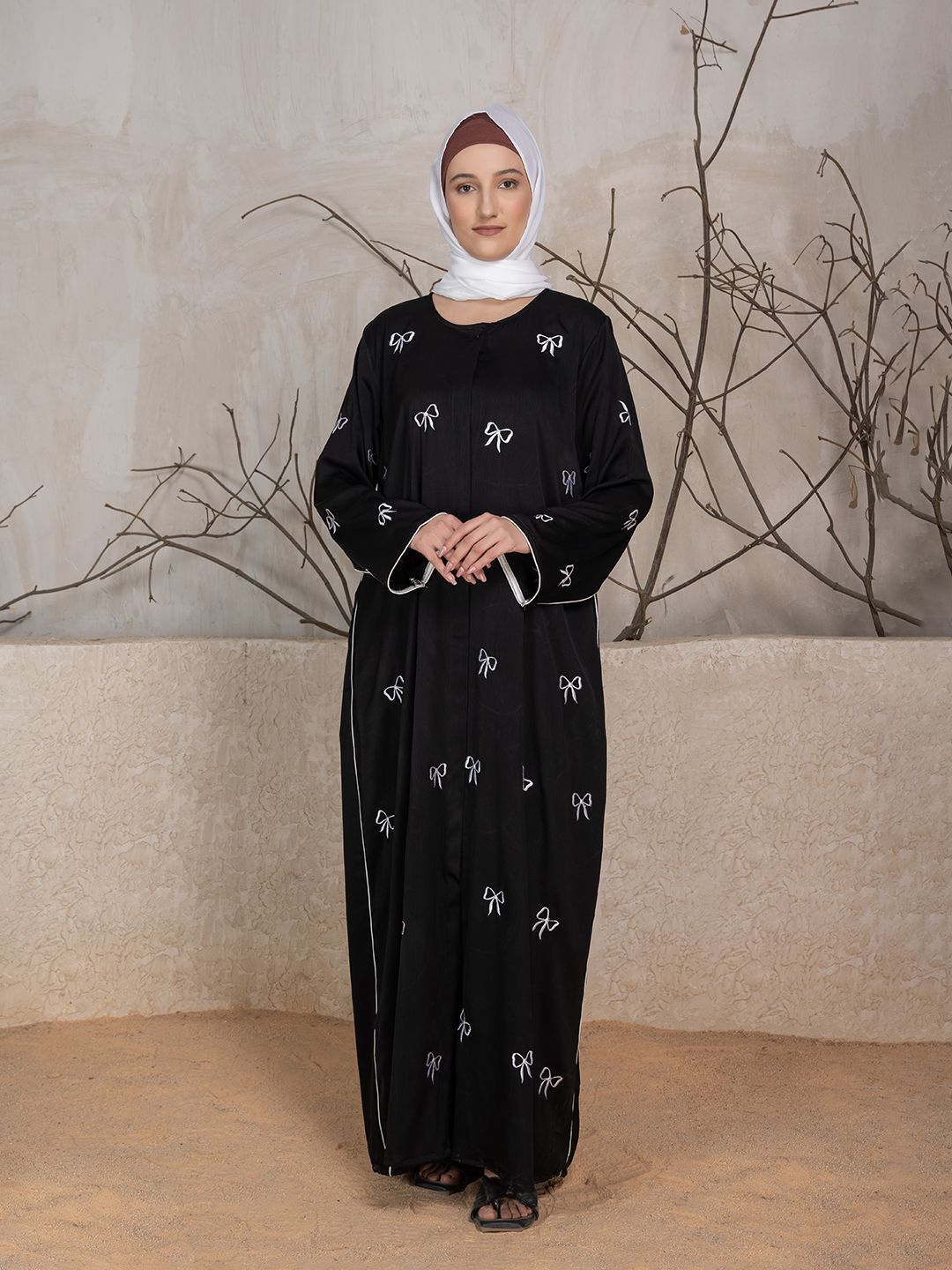 Women Embroidered Abaya Burqa
