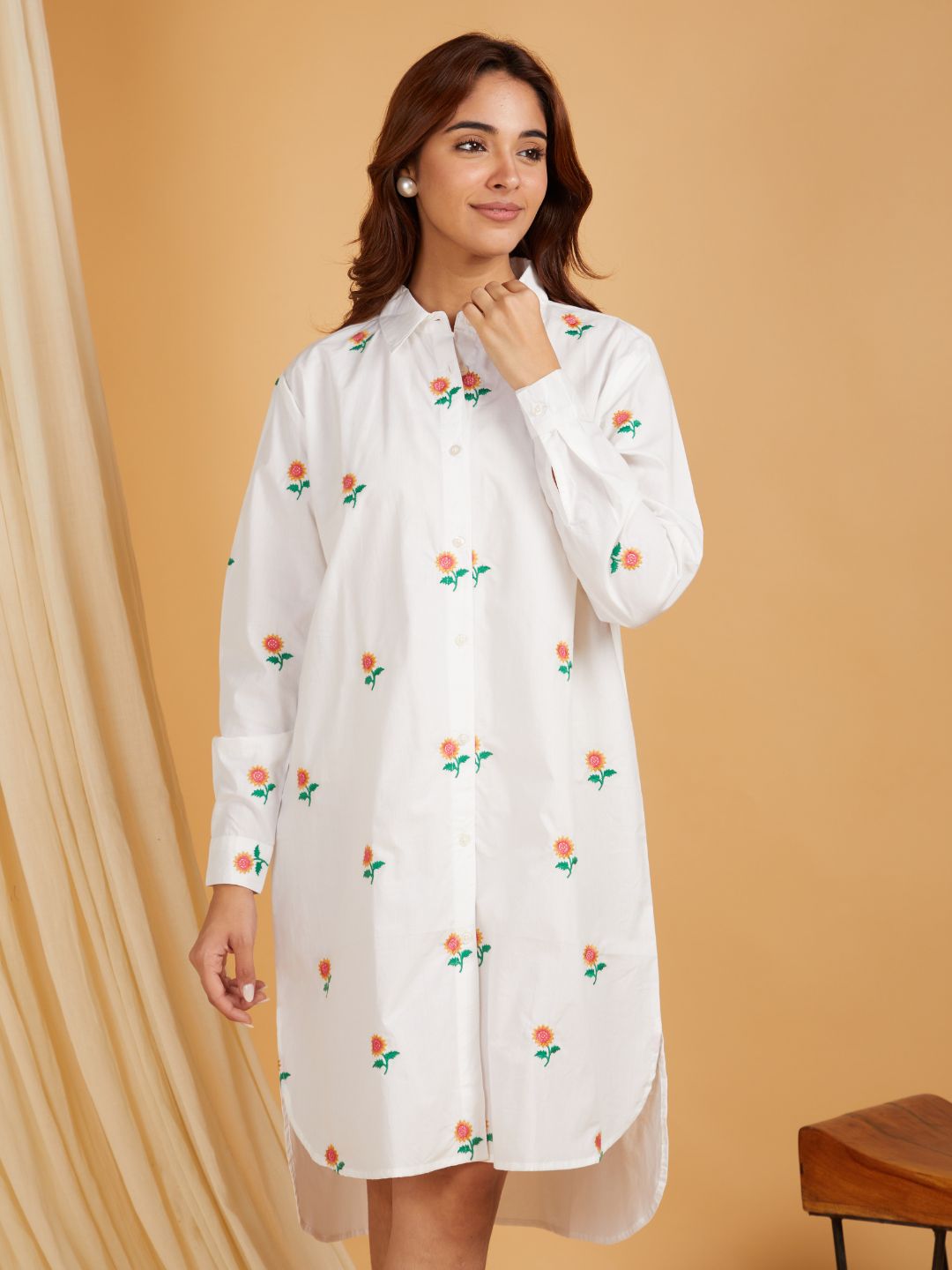 SANASH Collections Women Comfort Full Flower Casual Shirt