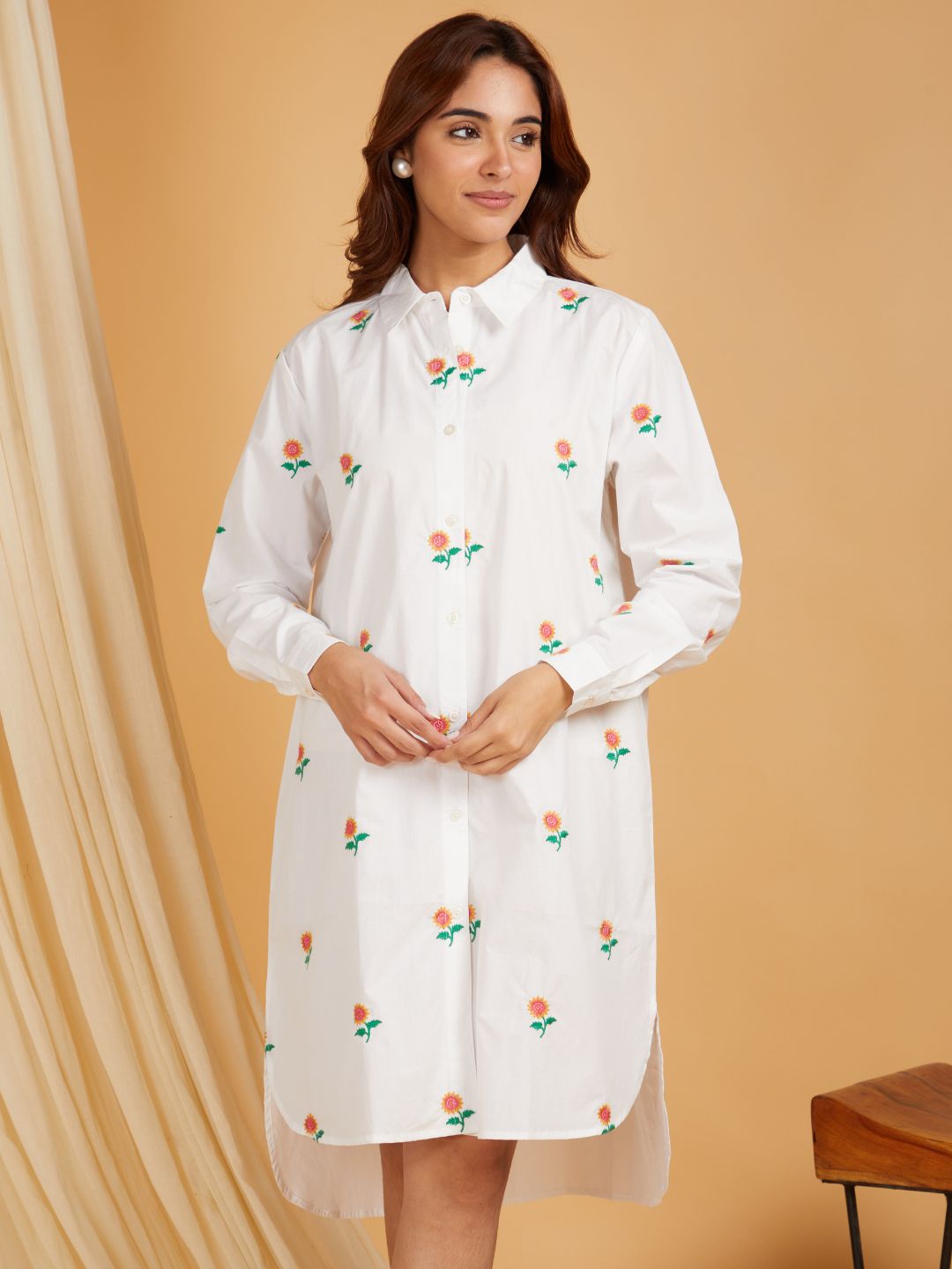 SANASH Collections Women Comfort Full Flower Casual Shirt