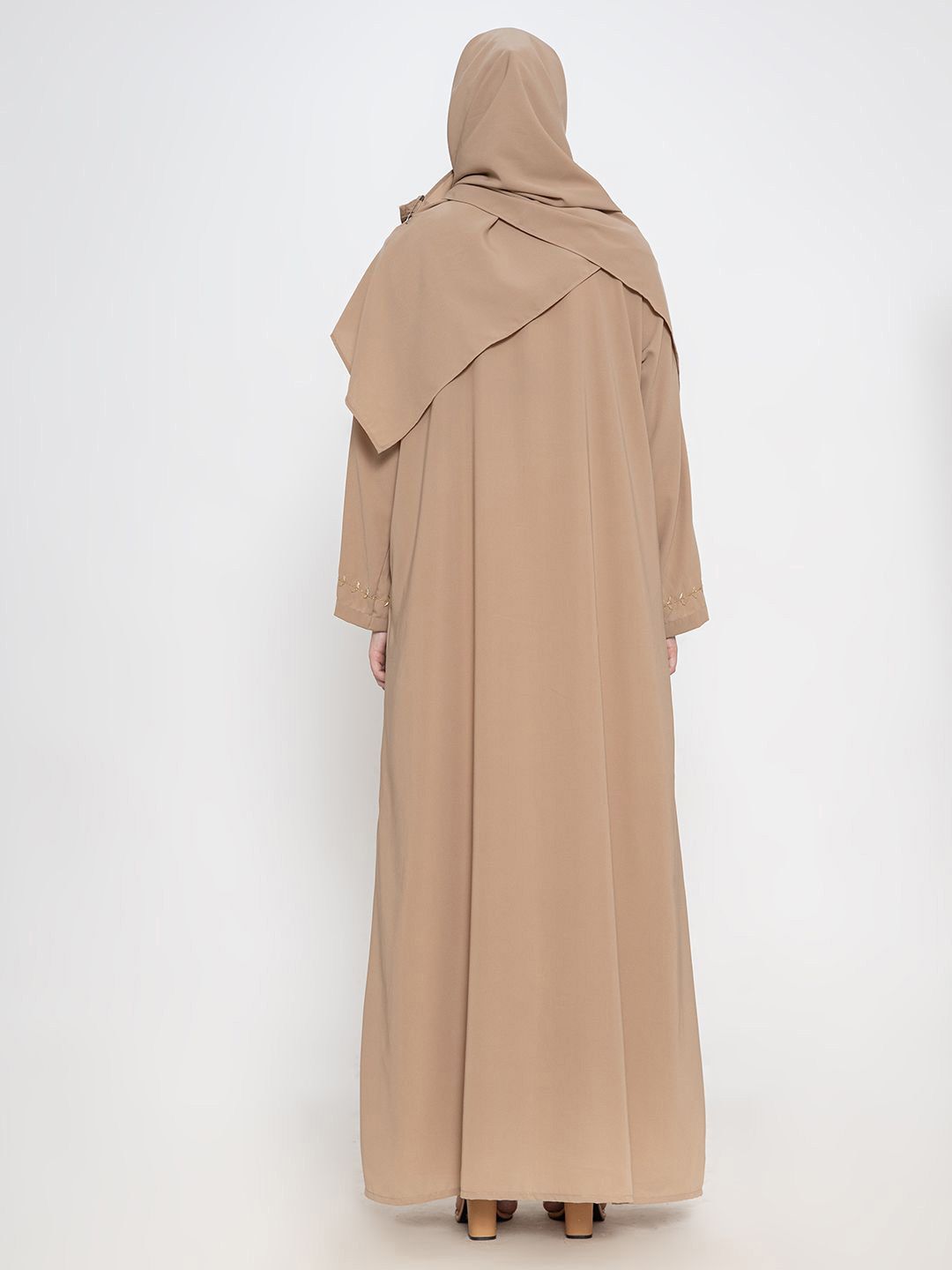Women Embroidered Abaya With Scarf