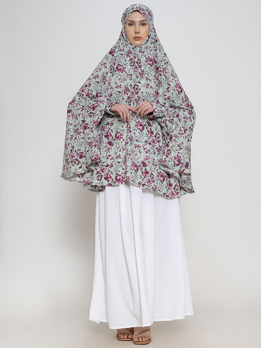 Women Floral Printed Namaz Dupatta Hijab