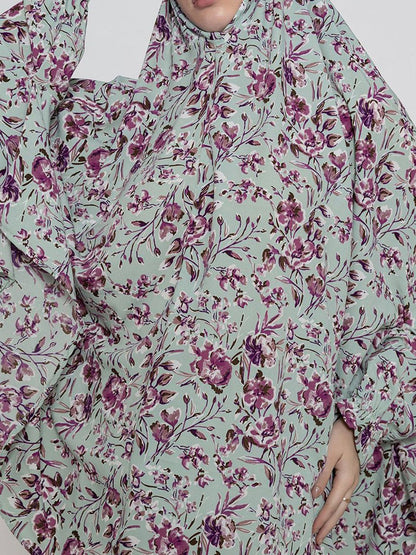 Women Floral Printed Namaz Dupatta Hijab